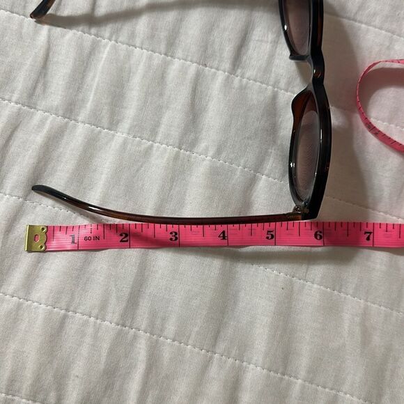 OSCAR x Oscar de la Renta 100% UV Marble Brown Gold Animal Print Sunglasses - Picture 10 of 13